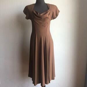 Moda Int'l sz S Vintage 40's 30's‎ midi cocktail dress